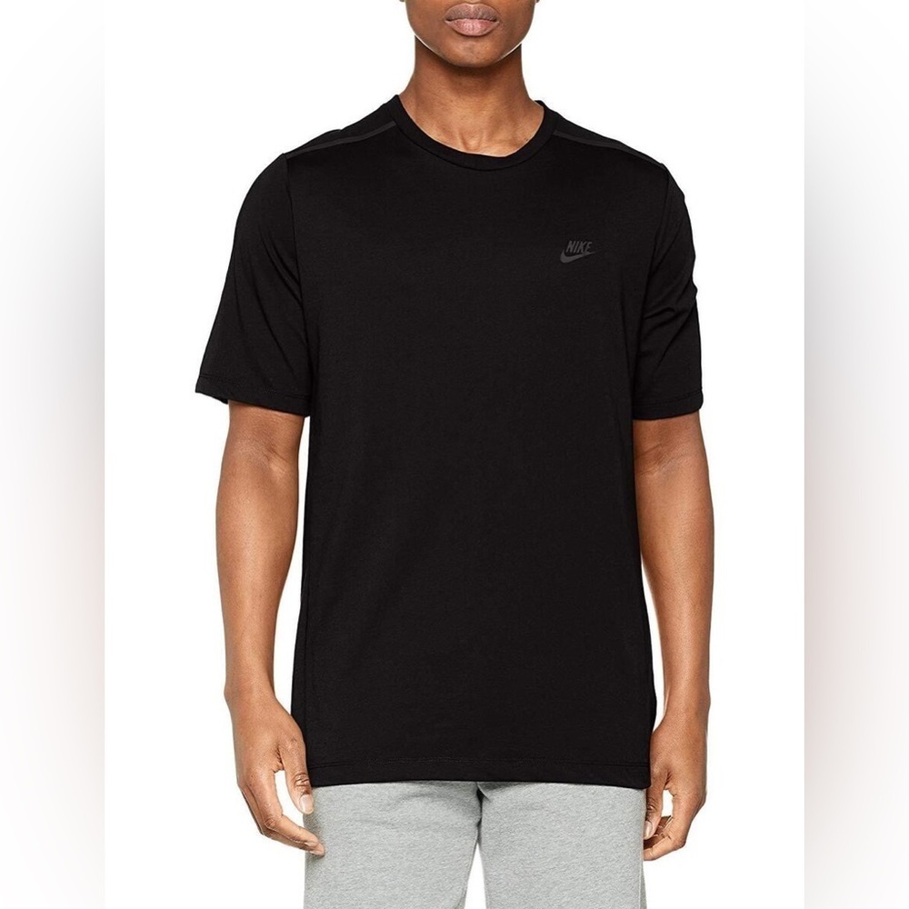 Nike Sportswear Men's Bonded Short Sleeve‎ Black Top (886191-010) - Size S
